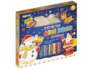 FARBY WITRAŻOWE AMOS CHRISTMAS 10 KOLORÓW WITRAŻE