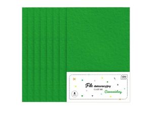 FILC DEKORACYJNY 8SZT C. ZIELONY INTERDRUK