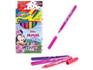 FLAMASTRY BROKATOWE 6 KOL. MINNIE COLORINO