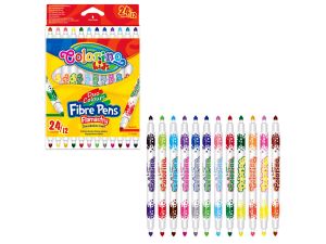 FLAMASTRY DWUKOLOROWE 12/24 KOLORY COLORINO