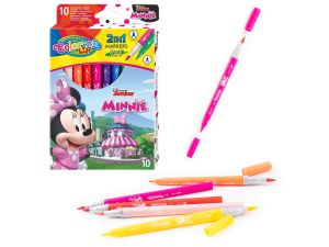 FLAMASTRY DWUSTRONNE 10 KOL. MINNIE COLORINO