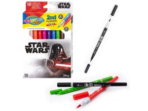 FLAMASTRY DWUSTRONNE 10 KOL. STAR WARS COLORINO
