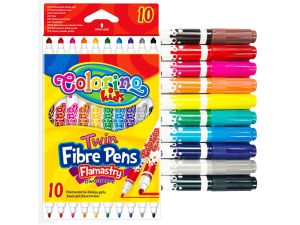 FLAMASTRY DWUSTRONNE COLORINO 10 KOLORÓW
