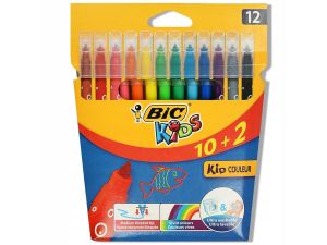 FLAMASTRY KID COULEUR 12 KOLORÓW BIC