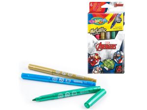 FLAMASTRY METALICZNE 6 KOL. AVENGERS COLORINO