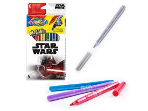 FLAMASTRY METALICZNE 6 KOL. STAR WARS COLORINO