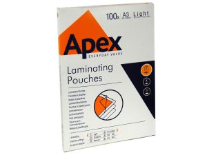 FOLIA DO LAMINOWANIA A3 LIGHT APEX FELLOWES 80 MIC