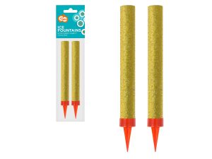 FONTANNA PARTY HOLOGRAF. ZŁOTE 12CM/2SZT GODAN