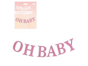 GIRLANDA PAPIER.BROKAT.B&G OH BABY JRÓŻ.300CM DIY
