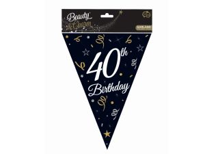 GIRLANDA PAPIEROWA B&C Z FLAGAMI 40 28X270CM GODAN