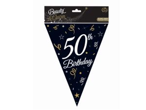GIRLANDA PAPIEROWA B&C Z FLAGAMI 50 28X270CM GODAN