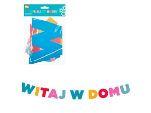 GIRLANDA PAPIEROWA WITAJ W DOMU 210CM GODAN