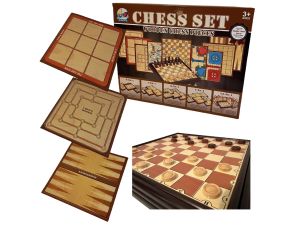 GRA WARCABY BACKGAMMON KÓŁKO KRZYŻYK 4W1 NORIMPEX