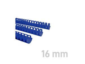 GRZBIET PLASTIKOWY 16MM NIEBIESKI A'100 OPUS 