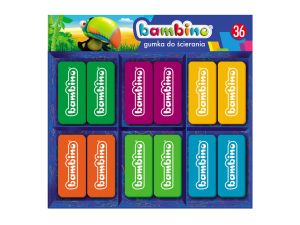 GUMKI DO ŚCIERANIA A'36 BAMBINO SZKOLNE GUMKA