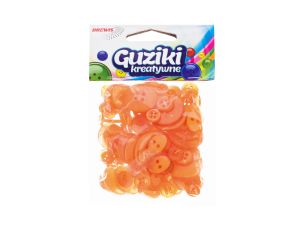 GUZIKI 40G GU-2 POMARAŃCZOWY