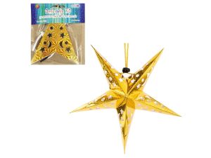 GWIAZDA HOLOGRAMOWA GW-7407 ZŁOTA ROZM.30CM ALIGA