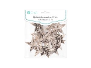 GWIAZDKI NATURALNE 15 SZT DPZA-018