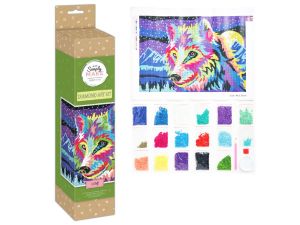 HAFT DIAMENTOWY ZESTAW DO DIAMOND PAINT WOLF