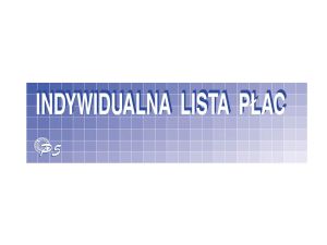 INDYWIDUALNA LISTA PŁAC P05