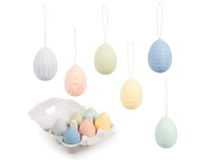 JAJKA PLASTIK 6CM 6SZT MIX KOL I WZOR 2221729 MFP