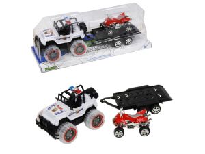 JEEP ŚW/DŹW Z PRZYCZEPĄ BA1013 BIGTOYS