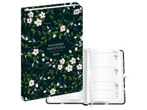 KALENDARZ NAUCZYCIELA A5 192 DARK FLOWERS INTERDRU