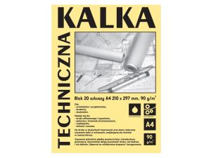 KALKA KREŚLARSKA DIAMANT A4 A'20 90G W BLOKU