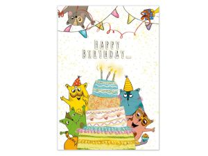KARNET A5 TORT Z KOTAMI HENRY