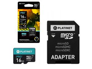 KARTA PAMIĘCI+ADAPTER CLASS 10 16GB 44000 PLATINET