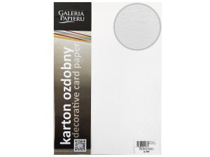 KARTON OZDOBNY ATLANTA BIAŁY 20ST 230G
