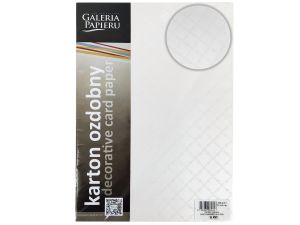 KARTON OZDOBNY CHIC DIAMENTOWA BIEL 20SZT. 220G