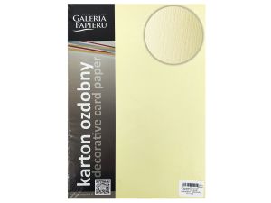 KARTON OZDOBNY CZERPANY KREMOWY 20SZT. 230G