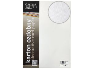 KARTON OZDOBNY KORA BIAŁY 20SZT 230G GALERIA 