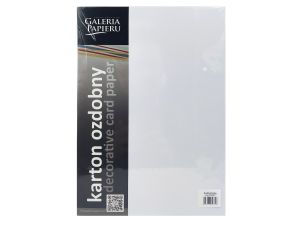 KARTON OZDOBNY KRATKA BIAŁY 20SZT 220G GALERIA