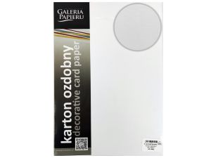 KARTON OZDOBNY LEN BIAŁY 20SZT 230G