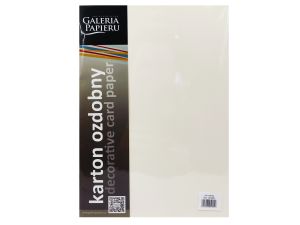 KARTON OZDOBNY LEN KREMOWY 20SZT 220G GALERIA
