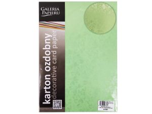 KARTON OZDOBNY LIŚCIE JASNOZIELONY 20SZT 250G