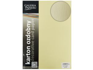 KARTON OZDOBNY PŁÓTNO KREM 20SZT. 230G GALERIA P.