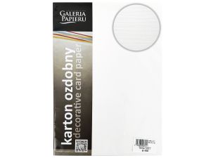 KARTON OZDOBNY SUKNO BIAŁY 20SZT 180G GALERIA PAPIERU