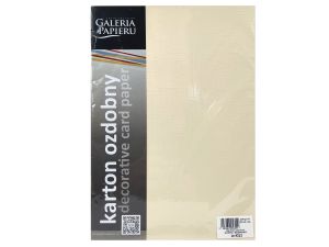 KARTON OZDOBNY SUKNO KREMOWY 20SZT 230G GALERIA