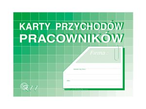 KARTY PRZYCHODÓW PRACOWNIKÓW A4 K11 