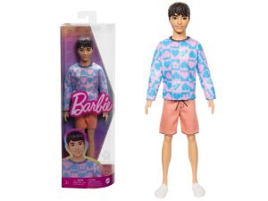 KEN STYLOWY BLUZA W SERCA NIEBIESKIE HRH24