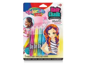 KIDS CREATIVE ZESTAW PASTELI KRED. DO WŁOSÓW METAL