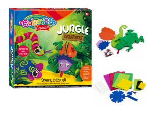 KIDS CREATIVE ZESTAW Z PIANKI STWORY Z DŻUNGLI