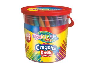KIDS KREDKI ŚWIECOWE COLORINO 64 SZTUKI WIADERKO