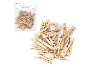 KLAMERKI DREWNIANE 4,8CM 20SZT CEOZ-128