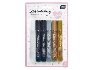 KLEJ BROKATOWY DO DEKOR 3D 6X10,5ML GLAM INTERDRUK