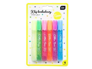 KLEJ BROKATOWY DO DEKOR 3D 6X10,5ML NEON INTERDRUK