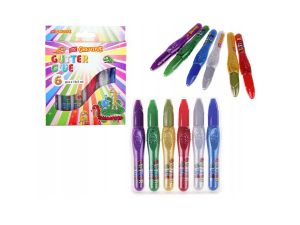 KLEJ GLITTERGLUE 6 KOLORÓW 10,5ML 834487